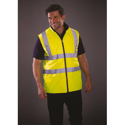 Hi-Vis Reversible Fleece Bodywarmer